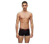 HUGO Mens Trunk Triplet Nebula Three-Pack of Logo-Waistband Trunks in Stretch Jersey