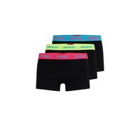 HUGO Mens Trunk Triplet Pack Three-Pack of Stretch-Cotton Trunks with Logo waistbands