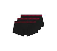 HUGO Men's 3-Pack Stretch Cotton Boxer Trunks, Black - Size: 32/33/32