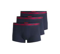 Hugo Mens Navy Logo-waistband Pack of Three Stretch-cotton Boxers XL