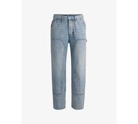 Hugo Mens Turquoise/aqua Relaxed-fit Mid-rise Carpenter Denim Jeans 34/34