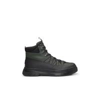 HUGO Mens Urian hito Leather boots with textile trims Size 8