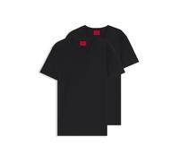 HUGO Mens V Two V-Neck T-Shirts in Stretch Jersey
