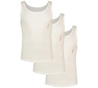 Hugo Men's Tank Top Tripl. Pack 10273178 Vest, White, S