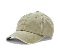HUGO Men's Washed Out Small Logo Cotton Baseball Hat, Khaki Green, One size