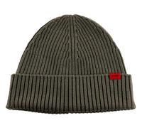 Hugo Mens Xola New Wool Hat with Red Logo, Medium Grey, One Size