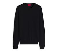 HUGO Merino-wool sweater with embroidered logo - Style San Cedric-M1, 50476832 Dark Blue M