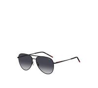 HUGO Metal Pilot Sunglasses, Black, Men Black
