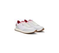 HUGO Mixed-material trainers with logo flag - Style Icelin_runn_pupdny_N, 50542721 White 6