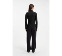 HUGO Mock-neck logo top - Style Easy Longsleeve_B, 50525318 Black M