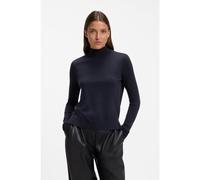 HUGO Mock-neck sweater in extra-fine virgin wool - Style Sedenniak, 50549771 Dark Blue XS