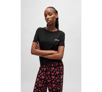 HUGO Modal-blend pyjama T-shirt with logo print - Style NIKKA_T-SHIRT, 50534300 Black XL