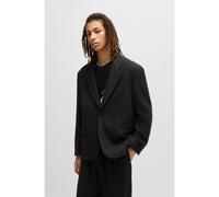 HUGO Modern-fit blazer in mouliné tweed - Style Ulan251F3X, 50532920 Black 38R