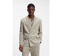HUGO Modern-fit jacket with herringbone weave - Style Karlo253F1X, 50559843 Light Green 42R