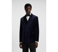 HUGO Modern-fit suit jacket in cotton velvet - Style Karlo254E1X, 50549436 Dark Blue 38R