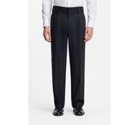 HUGO Modern-fit trousers in stretch twill with front crease - Style Flips251X, 50538671 Dark Blue 32R