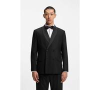 HUGO Modern-fit tuxedo jacket with shawl lapels - Style Karlo254E1X, 50549444 Black 40R