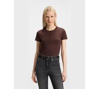 HUGO Modern Logo Small T-shirt short sleeve brown Women - L