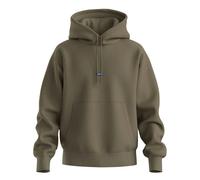 HUGO Mens Nalonso Cotton-terry hoodie with logo badge