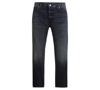 HUGO Blue Nate Baggy Fit Jeans, Dark Blue, Size 34, Inside Leg Regular, Men Dark Blue
