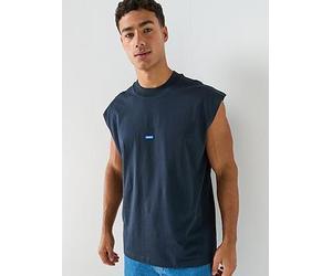 HUGO Navertz Tank Vest, Blue, Size M, Men Blue