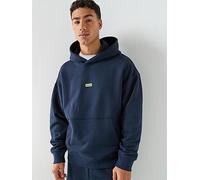 HUGO Nazardo International Logo Hoodie, Blue, Size S, Men Blue