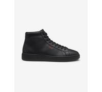 HUGO Mens Neston hito High-top Trainers in Faux Leather Size 9 Black