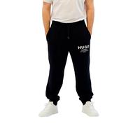 HUGO Mens Nevez Logo-Print Tracksuit Bottoms in Cotton Terry
