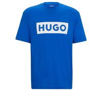 HUGO Mens Dulivio Contrast-Logo T-Shirt in Cotton Jersey