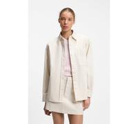 HUGO Oversized-fit blouse in cotton twill - Style Eshy_B, 50562978 Natural 4