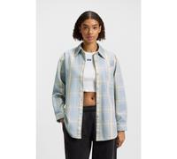 HUGO Oversized-fit blouse in Glen-check cotton twill - Style Ecristy_B, 50542973 Patterned 6