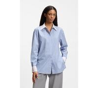 Hugo Ersenny 10276292 Long Sleeve Shirt Blue 34 Woman