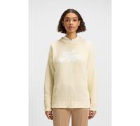 HUGO Oversized-fit cotton-blend sweater with script logo - Style Sareedi, 50539782 Light Beige L