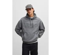 HUGO Oversized-fit hoodie in cotton terry with tonal logo - Style Ditchle, 50529090 Grey L