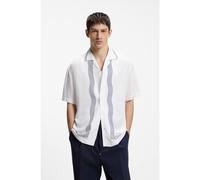 Hugo Exolino 10280301 Red Long Sleeve Shirt White M Men