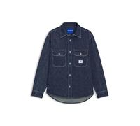 HUGO Oversized-fit Shirt in Blue Denim