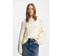HUGO Oversized-fit sweater with cable knit - Style Saicos, 50548246 Natural XS