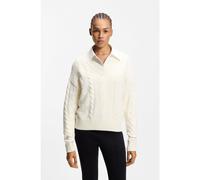 HUGO Oversized-fit sweater with cable knit - Style Sypres, 50554075 Natural L