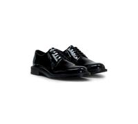 HUGO Patent leather business lace-ups with logo - Style Lysander_derb_pt, 50573087 Black 11