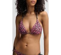 HUGO Patterned bikini top with branded ties - Style PURE_TRIANGLE, 50540671 Patterned M
