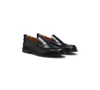 HUGO Penny loafers in brush-off leather - Style Varian_loaf_bogrlt, 50572848 Black 6