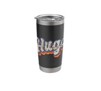Hugo Personalized Name Shirt Custom Lettering 70's Stainless Steel Insulated Tumbler