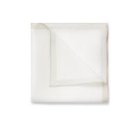 HUGO Plain pocket square with logo and border - Style Pocketsquare 33x33cm, 50546628 White pcs.