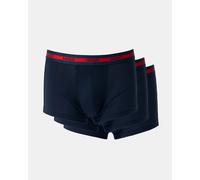 HUGO Planet 3-Pack Stretch-Cotton Logo Waistband Trunks - Navy 411