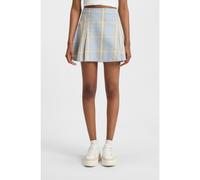 HUGO Pleated mini skirt in checked cotton twill - Style Rideli-1_B, 50543064 Patterned 8