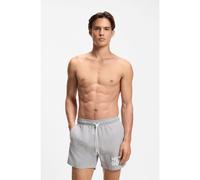 HUGO Quick-dry swim shorts with printed stacked logo - Style PAOLO, 50545464 Light Grey L