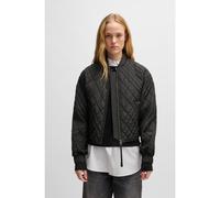 HUGO Quilted bomber jacket with ribbon zip-puller - Style Fulan-1, 50541441 Black XS