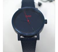 HUGO RASE Unisex Analogue Quartz Watch with Leather Strap 1530116