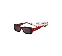 HUGO Red-and-black-acetate sunglasses with detachable slogan strap - Style HG 1220/SOIT52AO, 58108060 Red pcs.
