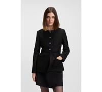 HUGO Regular-fit blazer in sparkling bouclé with knot buttons - Style Afranzi, 50555880 Black 10